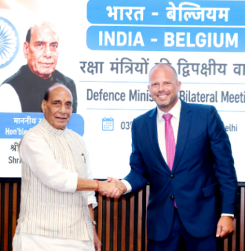 Rajnath Singh holds bilateral talks with Belgium’s Defence Minister
